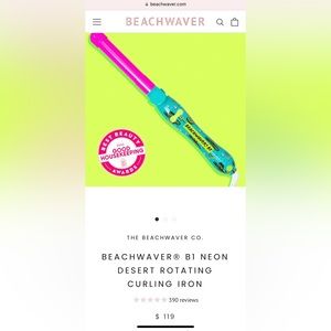 Beachwaver B1 Neon Desert Rotating Curling Iron